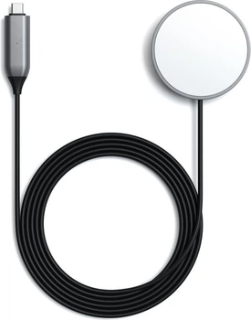 Ładowarka bezprzewodowa Satechi USB-C Magnetic Wireless Charging Cable Space Grey (ST-UCQIMCM)