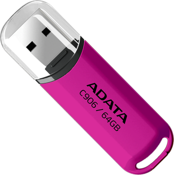 Pendrive ADATA C906 64GB USB 2.0 Purple/Pink (AC906-64G-RPP)