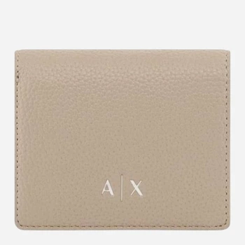 Кошелек женский из искусственной кожи для карточек Armani Exchange 498898035 Бежевый (1161863028)
