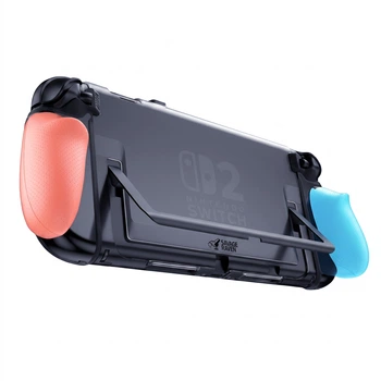 Чехол Skull & Co. FissionGrip для Nintendo Switch 2 съемный с рукоятками, красно-синий