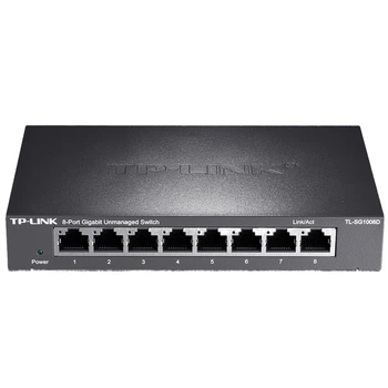 Коммутатор TP-LINK TL-SG1008D, 8 портов Gigabit, металлический корпус