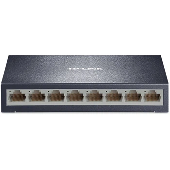 Коммутатор TP-LINK TL-SF1008D 8-портовый 100Мбит/с для видеонаблюдения, металлический