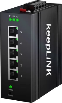 Коммутатор KeepLINK KP-9000 5-портовый гигабитный промышленный