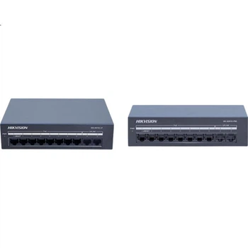 Коммутатор Hikvision PoE неуправляемый 10-портовый гигабитный металлический DS-XS10G-P