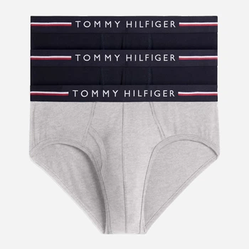 Набор трусов брифов мужских хлопковых Tommy Hilfiger 09T4479-A99(Multi) M 3 шт Темный синий/Серый (194999418738)
