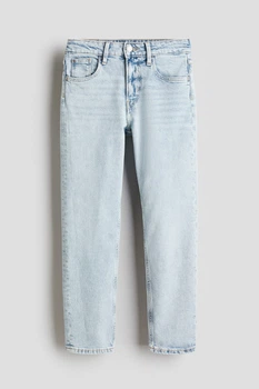 Джинсы прямого кроя для девочки H&M Relaxed fit 1139911-027 158 см (12-13 years) Голубой