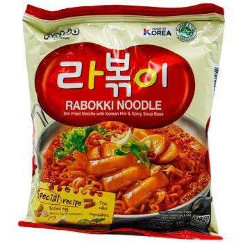 Локшина швидкого приготування з токпокі Rabokki PALDO 135 г