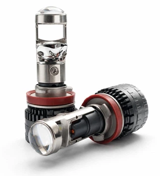 LED міні-лінзи H11 STELLAR ML45 45W CANBUS 6000K 3500LM в рефлекторну фару - Комплект 2 шт.