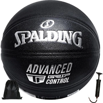 Баскетбольний м'яч SPALDING TF Legend Master Series, повна поверхня, чорний, сріблястий, PU, для використання в приміщенні/на вулиці, розмір 7 76-871Y