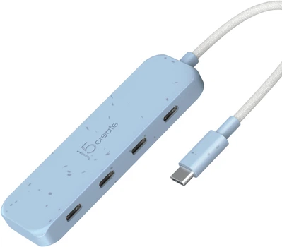 Hub USB J5create JCH345E USB-C 10Gbps to 4 x USB-C Fresh Cyan (JCH345EC-N)