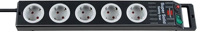 Мережевий подовжувач Brennenstuhl Super-Solid-Line 5 розеток 2.5 м Black (1153380115)
