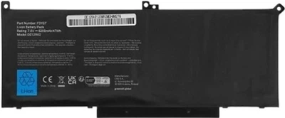 Акумулятор ExtraDigital Advanced для Dell Latitude 7280 (F3YGT) 7.4V 7200mAh (NB441167)