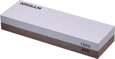Точильний камінь Risam RW214 водний двосторонній 400/1500 корунд для заточування ножів