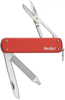 Мультитул NexTool Pocket Knife карманный компактный нож для походов и EDC Red