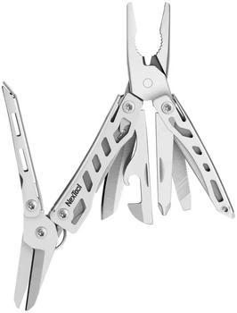 Мультитул NexTool Mini Flagship компактный 10-в-1 для туризма и EDC Grey