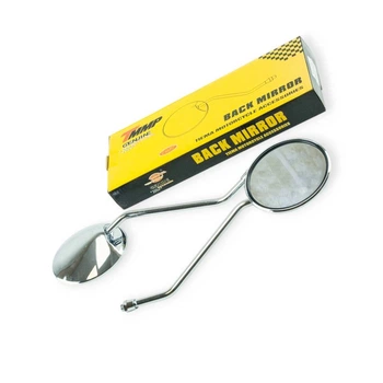 Зеркало (к-кт 2 шт) ALFA хром круглые, хромированая ножка 10 мм