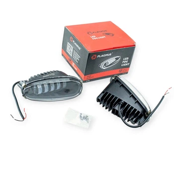 Фара противотуманная Lanos LED 50W 5 диодов металлический корпус (к-кт 2 шт) Flagmus