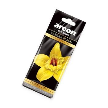 Ароматизатор на зеркало сухой areon лист mon "vanilla black"
