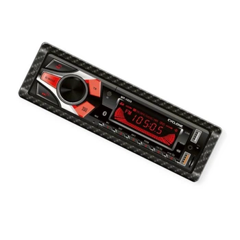 Магнитола Cyclone MP-1028 FM, USB, USB для зарядки 2А, microSD, AUX, MP3, WMA, BT, мультиколор, Car Radio