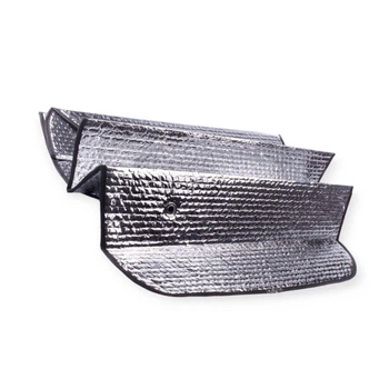 Шторка солнцезащитная зеркальная (150 x 80 см) l+ Steel Power