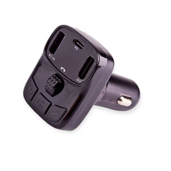 FM модулятор CS12 USB, MP3, 12-24В, USB Type C зарядка 3,1А PD, Bluetooth