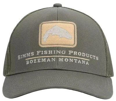 Кепка Simms Double Haul Icon Trucker One size Smokey olive