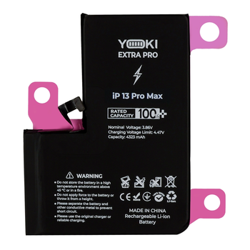 Акумулятор літій-іонний Yoki Extra Pro для Apple iPhone 13 Pro Max 4352 mAh швидке заряджання надійний Black