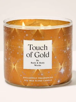Ароматична свіча 3-х гнітильна Bath and Body Works "Touch Of Cold 3-Wick Candle",411 г (667659409389)