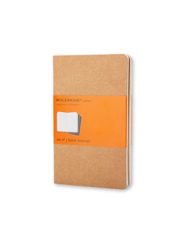 Записная книжка Moleskine Cahier карманная, Линейка Беж (QP411) 9788883704925