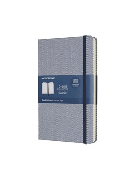 Блокнот Moleskine Blend 17 средний, Линейка Синий Канва (LCBD02QP060B) 8055002855983