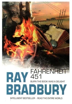 Книга "Fahrenheit 451 / 451 градус за Фаренгейтом" - Ray Bradbury / Рэй Брэдбери (На английском языке)