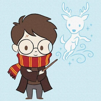 Картина по номерам для детей "Harry Potter: Милый Патронус" 25х25 см 5270488