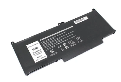 Акумуляторна батарея для ноутбука Dell MXV9V Latitude 13 5300 7.6 В Black 7200 мАг