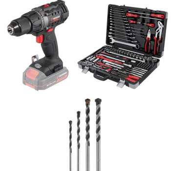 Набор для мастера INTERTOOL: шуруповерт WT-9351 + головки ET-7145 + сверла SD-0105