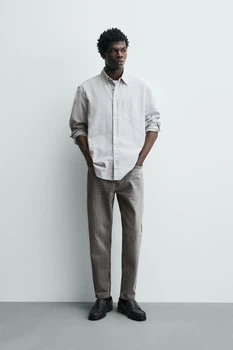 Джинси ZARA Slim Tapered Fit cірий 4060/402/802 30