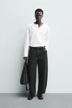 Джинси Zara Wide Fit чорний 0840/407/800 34