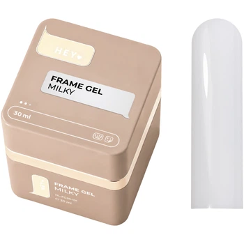 HEYLOVE Frame Builder Gel with Pump Milky Універсальний гель для нарощування молочний з помпою, 30 мл