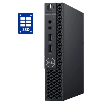 Неттоп Dell OptiPlex 3060 Micro USFF / Intel Core i3-8100T (4 ядра по 3.1 GHz) / 8 GB DDR4 / 128 GB SSD / Intel UHD Graphics 630 б/в
