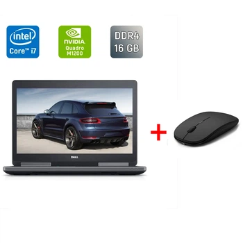 Мобильная рабочая станция Б-класс Dell Precision 7520 / 15.6" (1920x1080) IPS / Intel Core i7-7820HQ (4 (8) ядра по 2.9 - 3.9 GHz) / 16 GB DDR4 / 250 GB SSD / nVidia Quadro M1200, 4 GB GDDR5, 256-bit / HDMI б/у + Подарок Беспроводная мышь / USB