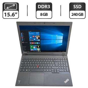Ноутбук Lenovo ThinkPad L540 / 15.6" (1366x768) TN / Intel Core i5-4200M (2 (4) ядра по 2.5 - 3.1 GHz) / 8 GB DDR3 / 240 GB SSD / Intel HD Graphics 4600 / WebCam б/у