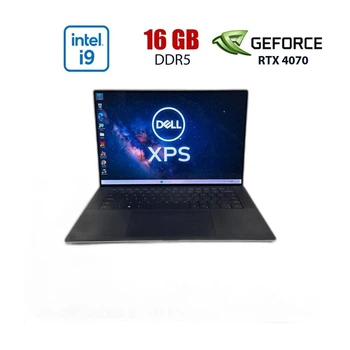 Игровой ноутбук Б-класс Dell XPS 9530 / 15.6" (3840x2160) IPS / Intel Core i9-13900H (14 (20) ядер по 2.6 - 5.4 GHz) / 16 GB DDR5 / 512 GB SSD / nVidia GeForce RTX 4070, 8 GB GDDR6, 128-bit / WebCam б/у