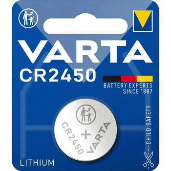 Батарейка литиевая Varta CR2450 Lithium, 3V, блистер 1шт