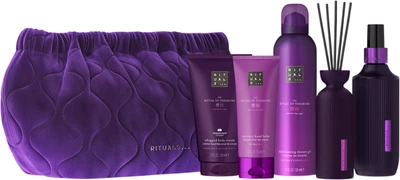 Набір Rituals The Rituals of Yozakura Large Косметичка + Гель для душу 200 мл + Крем для тіла 150 мл + Бальзам для рук 70 мл + Ароматизатор для приміщень 200 мл + Ароматичні палички 70 мл (8719134203165)