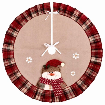 Килимок-спідниця під ялинку Snowman d80 см