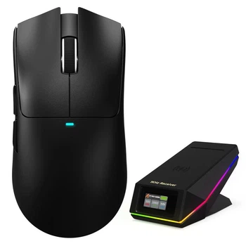 Геймерська акумуляторна, бездротова (Bluetooth + 2,4G), миша Attack Shark X11 PRO V2, PAW3315, 30000DPI Black/ЧОРНА (X11PROV2B)