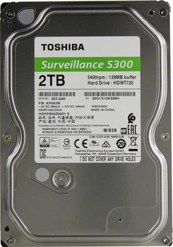 Жесткий диск Toshiba S300 2TB/3.5/5400/128/S3.0 (HDWT720UZSVA)