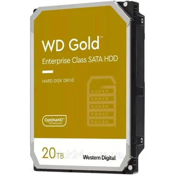 Жесткий диск WD Gold 20TB/3.5/7200/512/S3.0 (WD202KRYZ)
