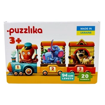 Пазлы Puzzlika Поезд 20 элементов 94 см