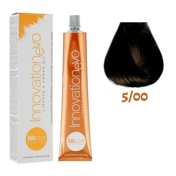 Професійна крем-фарба для волосся BBCOS Innovation Evo Hair Color Cream 5/00 Каштановий світлий інтенсивний 100 мл