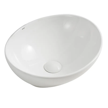 Умывальник накладной Mixxus Premium Ellipse-0107 345х265 овальный, белый (MP6525)